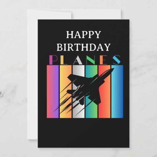 Jet Fighter Vliegtuigen Fun Aviation Verjaardag (Voorkant)