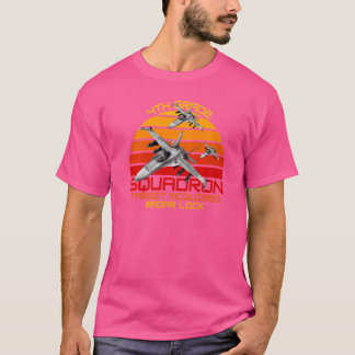 Jet Fighters Squadron Retro Sunset 4th Grade Jets T-shirt