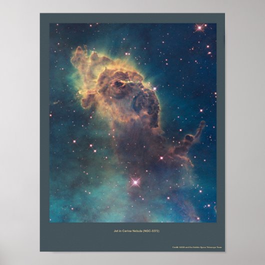 Jet in Carina nebula (NGC 3372) Poster (Voorkant)