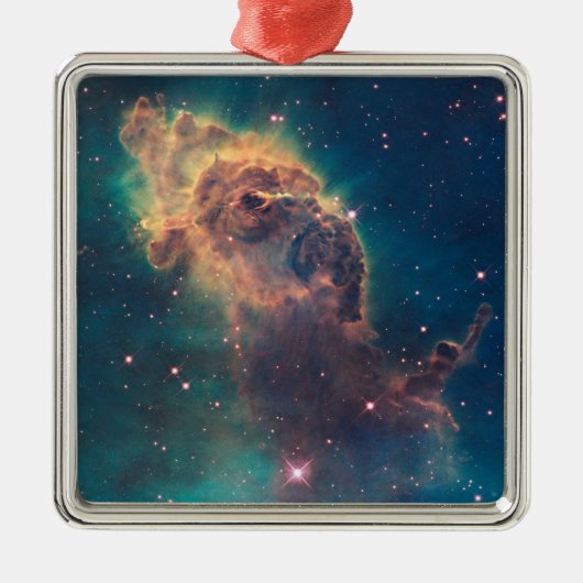 Jet in Carina Nebula Postcard Metalen Ornament (Voorkant)