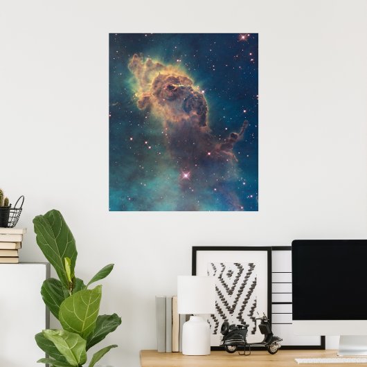 Jet in Carina Nebula Poster (Thuiskantoor)