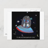 Jet Lag Cartoon 9492 Briefkaart (Voorkant / Achterkant)