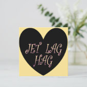 JET LAG HAG TRAVEL DESIGN KAART (Staand voorkant)