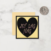 JET LAG HAG TRAVEL DESIGN NOTITIEKAARTJE (Voorkant / Achterkant in situ)