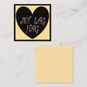 JET LAG HAG TRAVEL DESIGN NOTITIEKAARTJE (Voorkant / Achterkant)