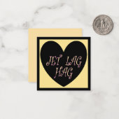 JET LAG HAG TRAVEL DESIGN NOTITIEKAARTJE (Voorkant / Achterkant in situ)