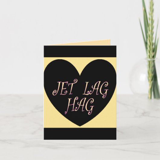 JET LAG HAG TRAVEL DESIGN NOTITIEKAARTJE (Voorkant)