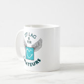 Jet lag is for amateurs mug koffiemok (Voorkant links)