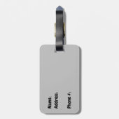 Jet Lag Panda Bagagelabel (Achterkant verticaal)