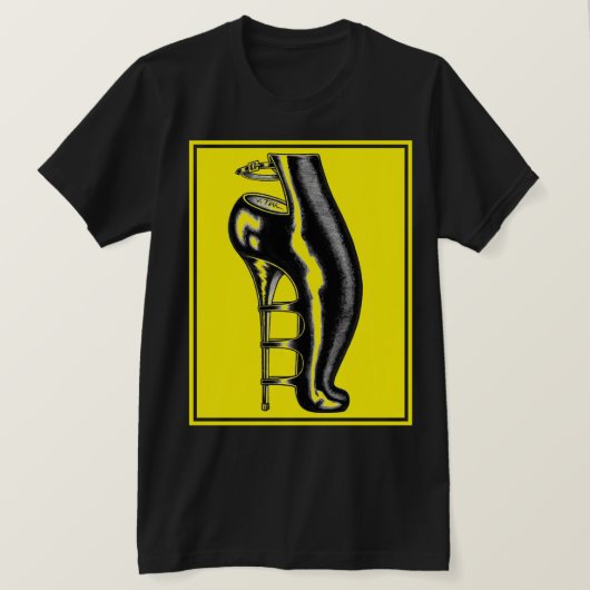 Jet Latex™/Bizarre Rubber Laars T-shirt (Design voorkant)