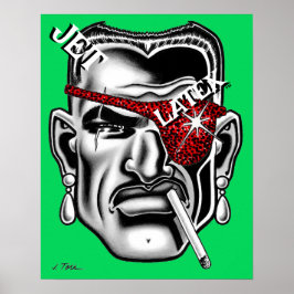 Jet Latex™/Gebroken Neus Poster