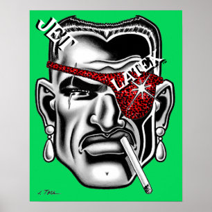 Jet Latex™/Gebroken Neus Poster