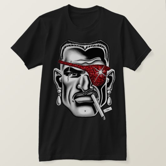 Jet Latex™/Gebroken Neus T-shirt (Design voorkant)