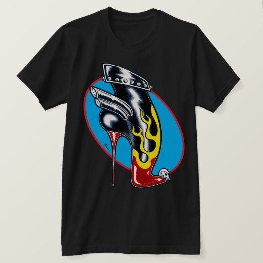 Jet Latex™/Jet Boot T-shirt (Design voorkant)
