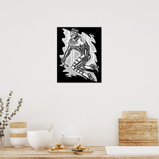 Jet Latex™/ruimteschip Poster (Keuken)