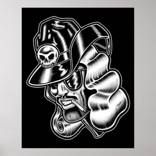 Jet Latex™/Space Cowboy Poster (Voorkant)