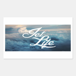 Jet Life Rechthoekige Sticker