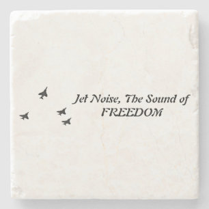 Jet Noise het geluid van vrijheid f-4 Stenen Onderzetter