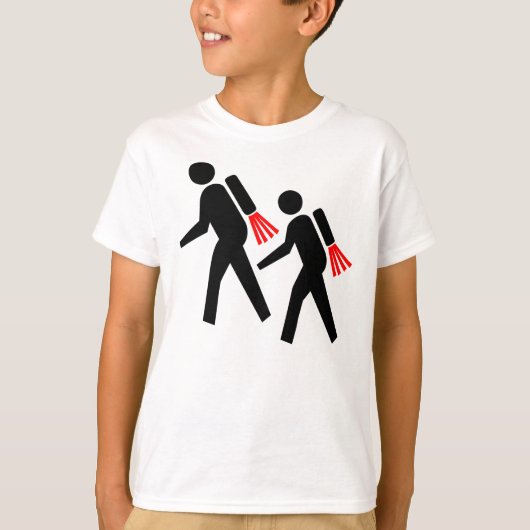 Jet Pack Hikers of the Future T-shirt (Voorkant)
