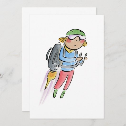 Jet Pack Kaart (Voorkant / Achterkant)