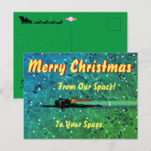 Jet Pack Kerstmis Briefkaart (Voorkant / Achterkant)