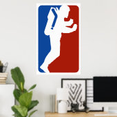 Jet Pack logo afdrukken poster (Thuiskantoor)