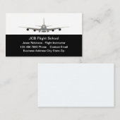 Jet Plan Flight School Theme Visitekaartjes (Voorkant / Achterkant)