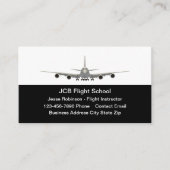 Jet Plan Flight School Theme Visitekaartjes (Voorkant)
