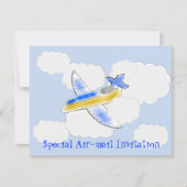 Jet Plane Birthday Party (leeftijd wijzigen) Kaart (Voorkant)