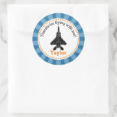 Jet Plane Favor Sticker (Boys Birthday Party) (Tas)