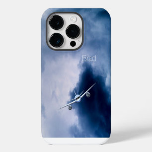 Jet Plane Flying Hoog in de Sky Pilot Luchtvaart iPhone 14 Plus Hoesje