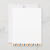 Jet Plane - Hartelijk dank - Fighter Plane Bedankkaart (Achterkant)