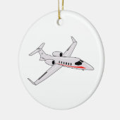 Jet Plane Keramisch Ornament (Links)