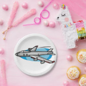 Jet Plane Papier Borden Papieren Bordje (Feest)