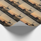 Jet Plane Wing Fly Airport Cadeaupapier (Hoek)