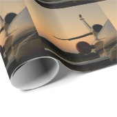 Jet Plane Wing Fly Airport Cadeaupapier (Rol Hoek)