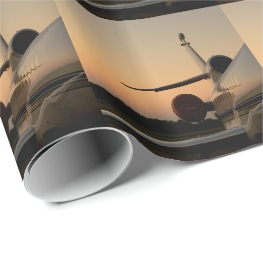 Jet Plane Wing Fly Airport Cadeaupapier (Rol Hoek)