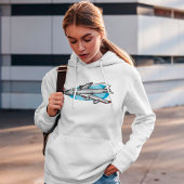 Jet Plane Womens Hoodie
