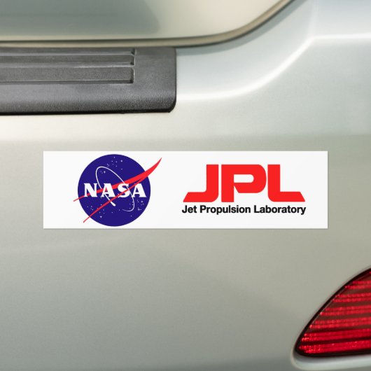 Jet Propulsion Laboratory Bumpersticker (Op auto)
