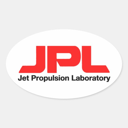 Jet Propulsion Laboratory Ovale Sticker (Voorkant)