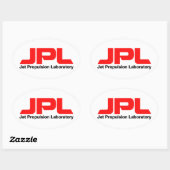 Jet Propulsion Laboratory Ovale Sticker (Vel)