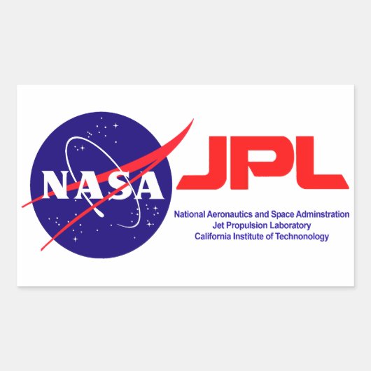 Jet Propulsion Laboratory Rechthoekige Sticker (Voorkant)