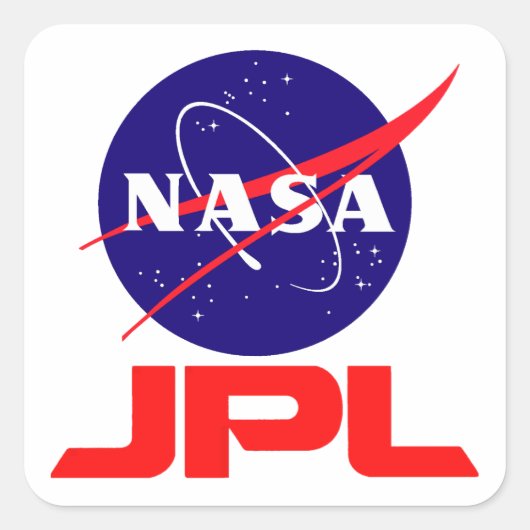 Jet Propulsion Laboratory Vierkante Sticker (Voorkant)