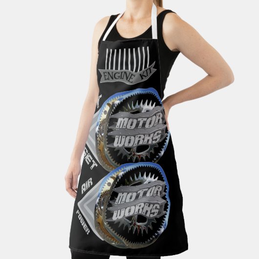 Jet Set Motor Werkt Schort (Insitu)