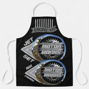 Jet Set Motor Werkt Schort