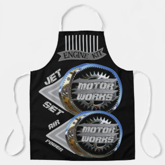 Jet Set Motor Werkt Schort