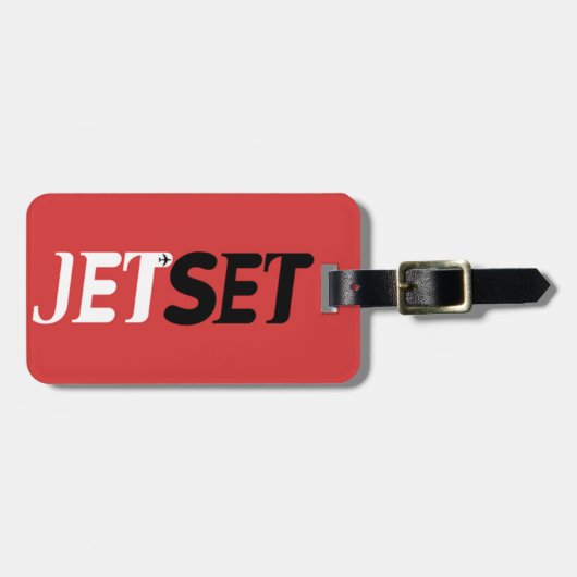 Jet Set Reizen Bagagelabel (Voorkant horizontaal)