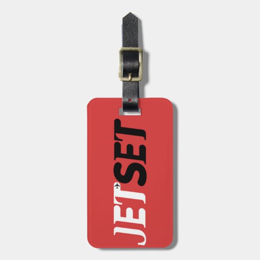 Jet Set Reizen Bagagelabel (Voorkant verticaal)