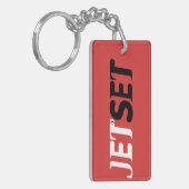 Jet Set Reiziger Sleutelhanger (Voorkant Links)