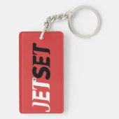 Jet Set Reiziger Sleutelhanger (achterkant)